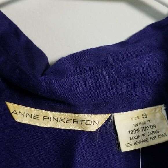 EUC Anne Pinkerton Bluish Purple Long Button D… - Picture 5 of 5